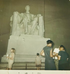 Inside the Lincoln Memorial. 1967 photographs made with an Instamatic Camera.